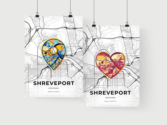 Shreveport Louisiana art print for couples