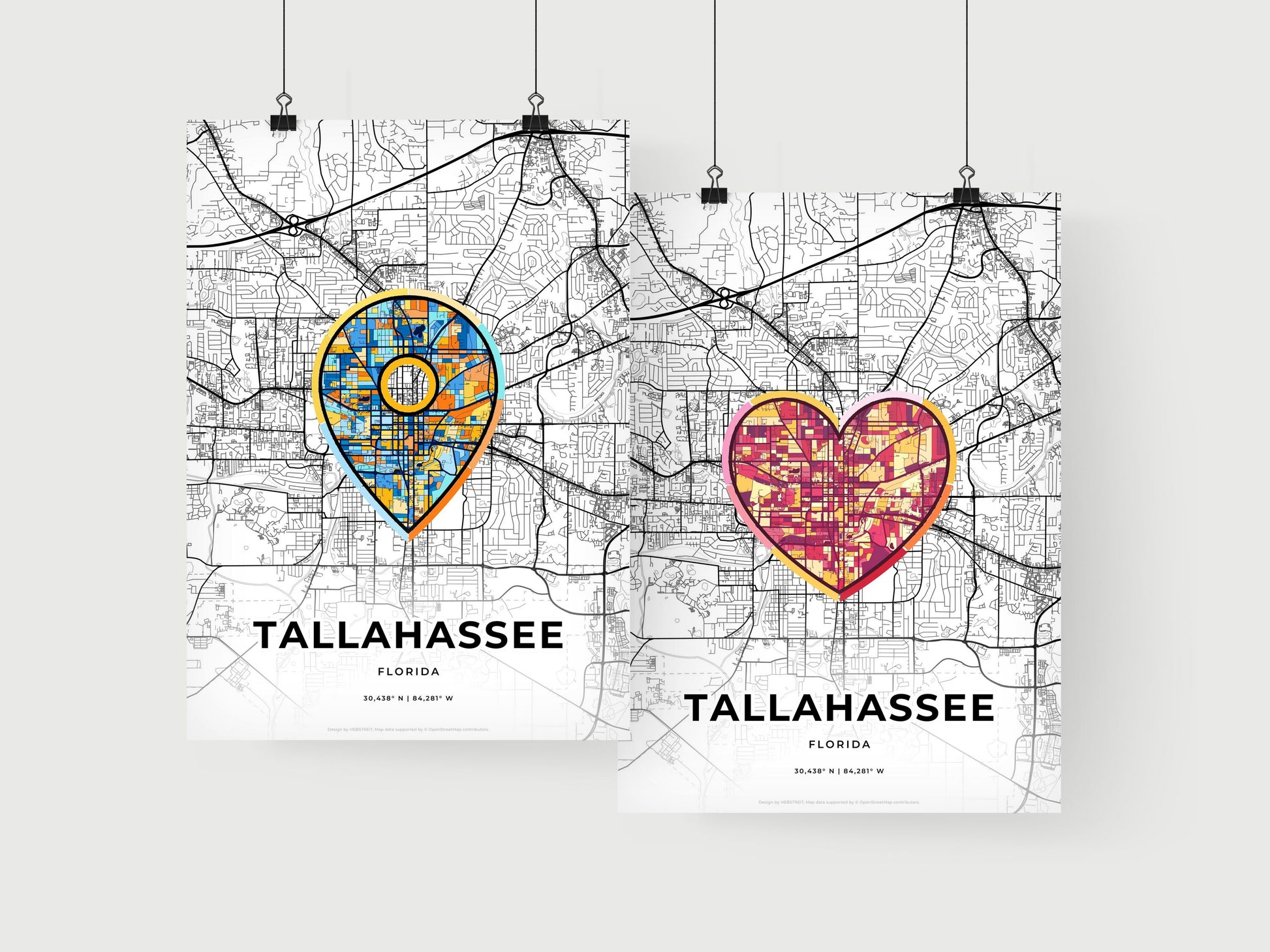 Tallahassee Florida art print for couples