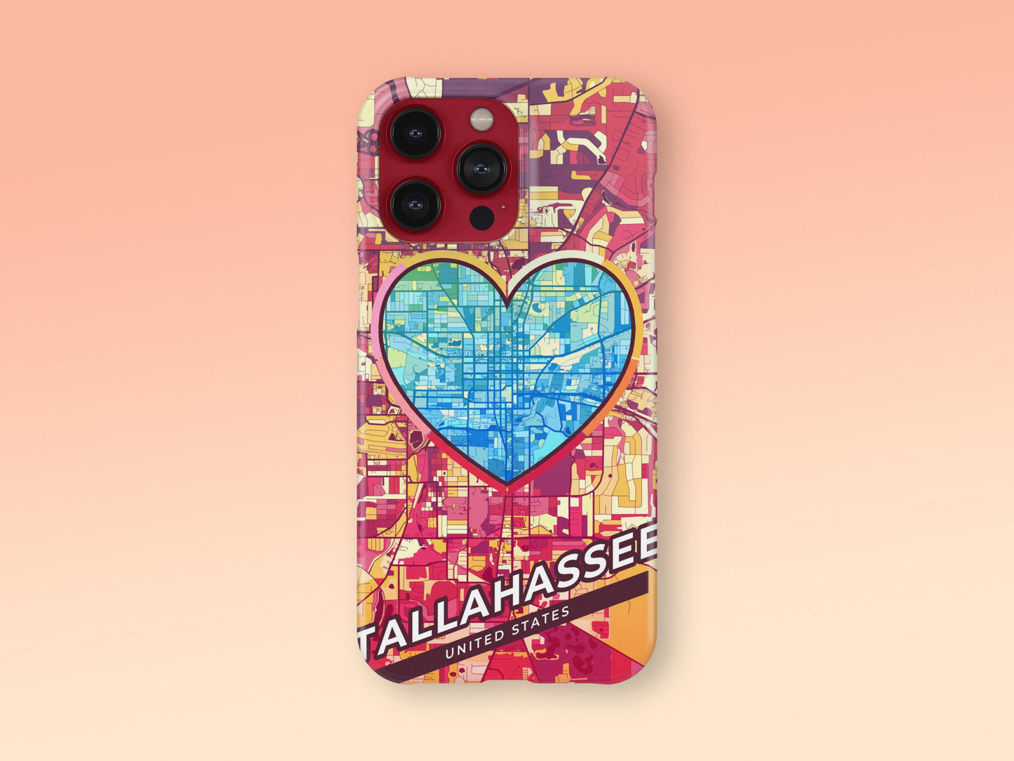 Tallahassee Florida slim phone case with colorful icon 2