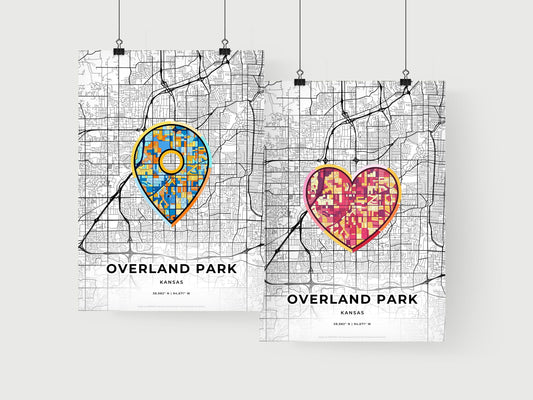Overland Park Kansas art print for couples
