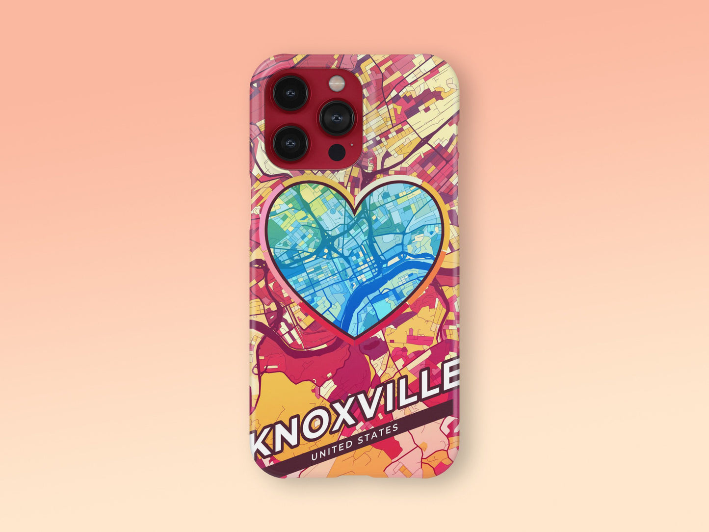 Knoxville Tennessee slim phone case with colorful icon. Birthday, wedding or housewarming gift. Couple match cases. 2