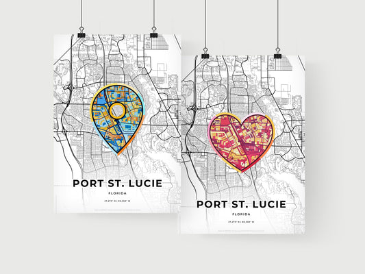Port St. Lucie Florida art print for couples