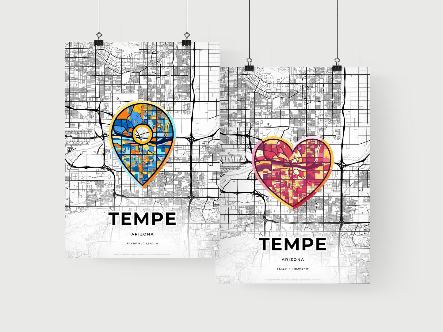 Tempe Arizona art print for couples