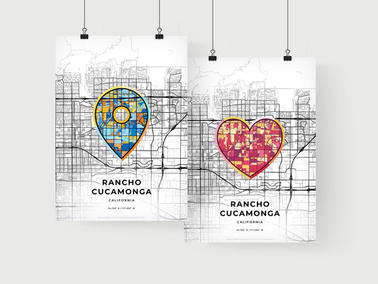 Rancho Cucamonga California art print for couples