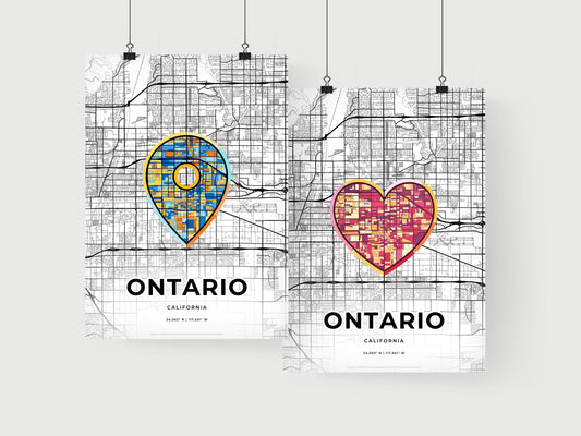 Ontario California art print for couples
