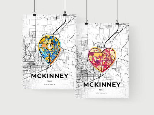 Mckinney Texas art print for couples