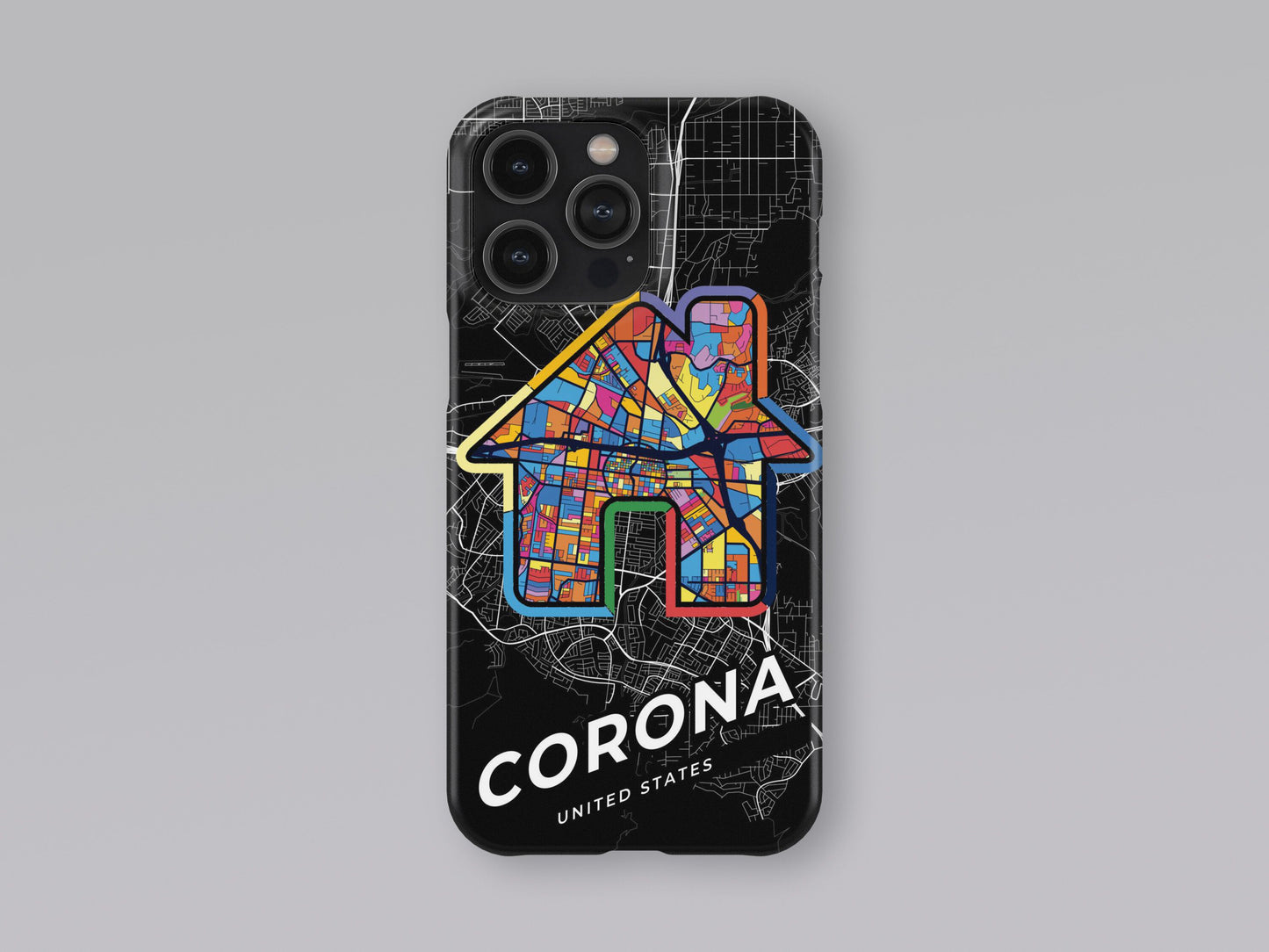 Corona California slim phone case with colorful icon. Birthday, wedding or housewarming gift. Couple match cases. 3