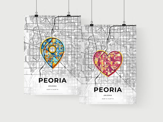 Peoria Arizona art print for couples