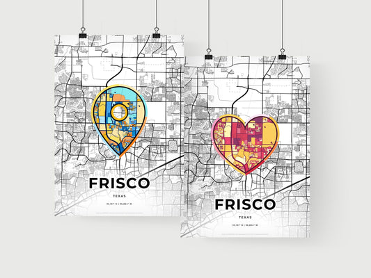Frisco Texas art print for couples