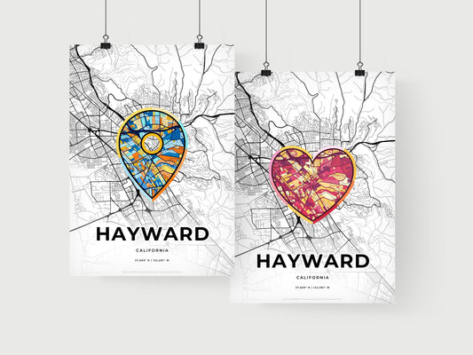 Hayward California art print for couples