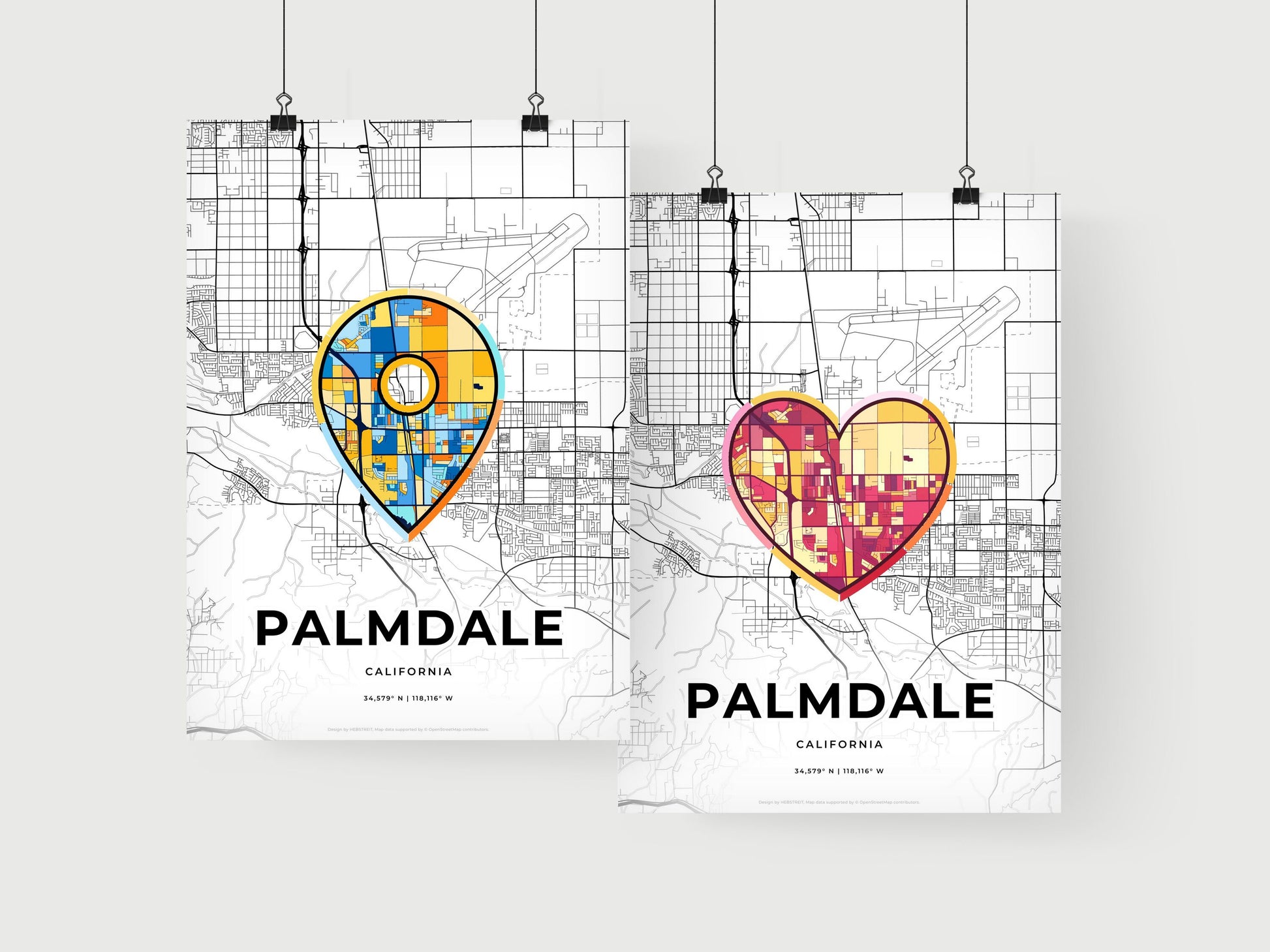 Palmdale California art print for couples