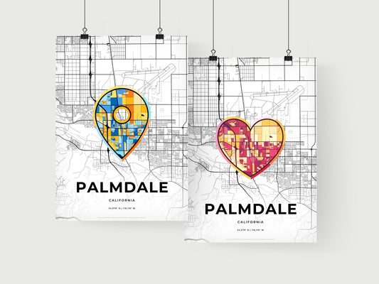 Palmdale California art print for couples