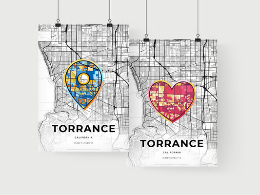 Torrance California art print for couples