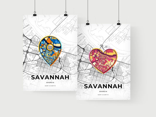 Savannah Georgia art print for couples