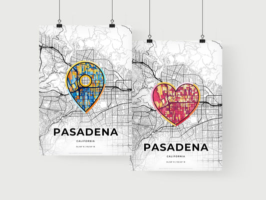 Pasadena California art print for couples