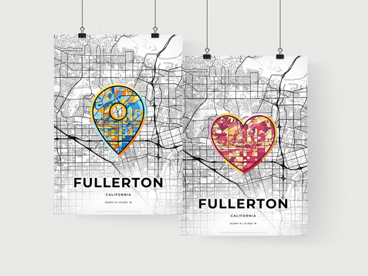 Fullerton California art print for couples