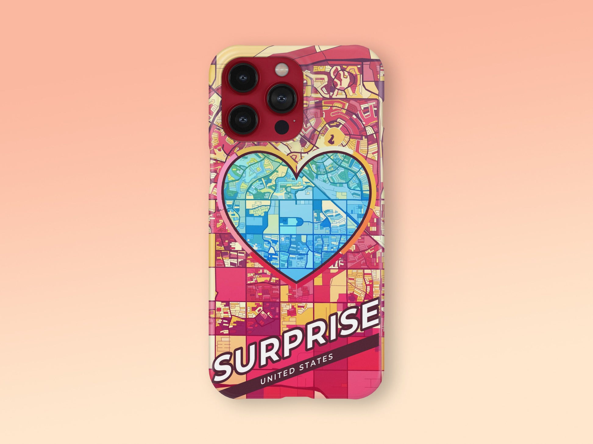 Surprise Arizona slim phone case with colorful icon 2