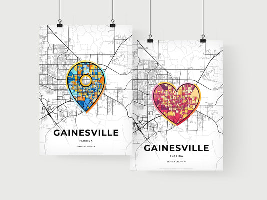 Gainesville Florida art print for couples
