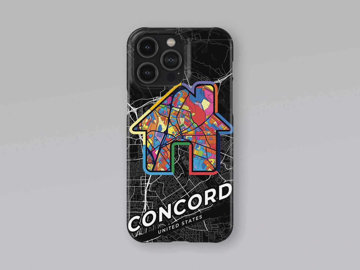 Concord California slim phone case with colorful icon. Birthday, wedding or housewarming gift. Couple match cases. 3