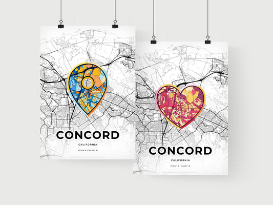 Concord California art print for couples