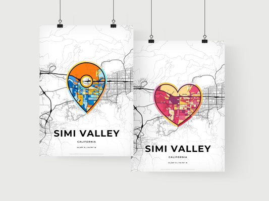Simi Valley California art print for couples