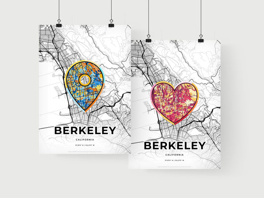 Berkeley California art print for couples