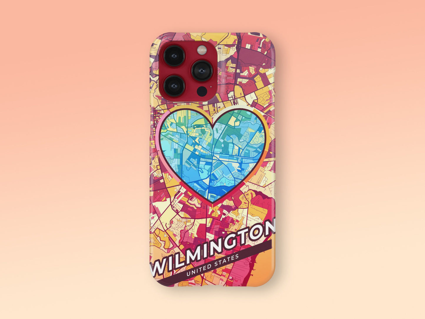 Wilmington North Carolina slim phone case with colorful icon 2