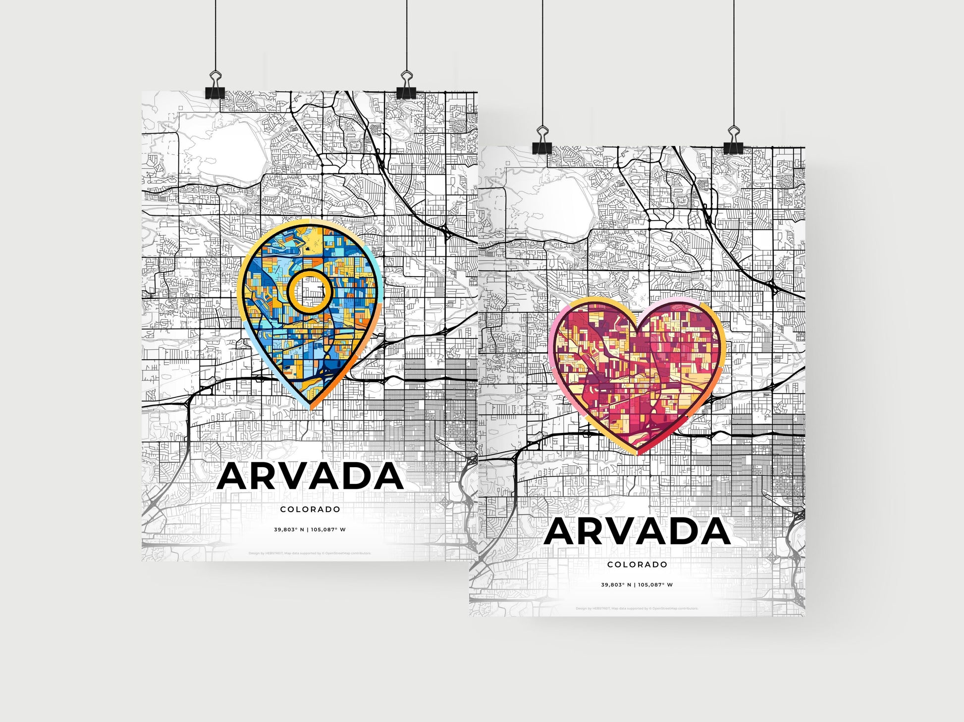 Arvada Colorado art print for couples