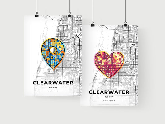 Clearwater Florida art print for couples