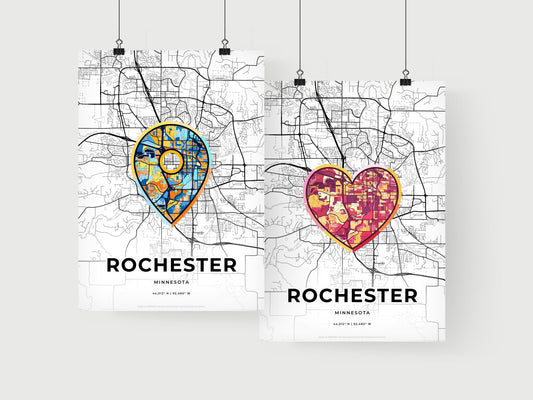 Rochester Minnesota art print for couples