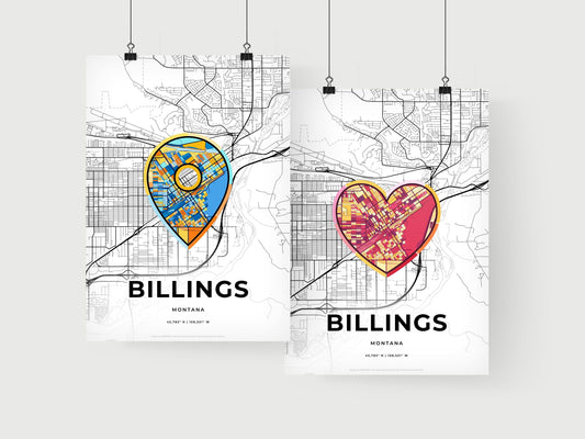 Billings Montana art print for couples