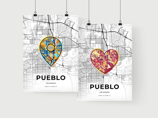 Pueblo Colorado art print for couples