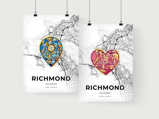Richmond California art print for couples