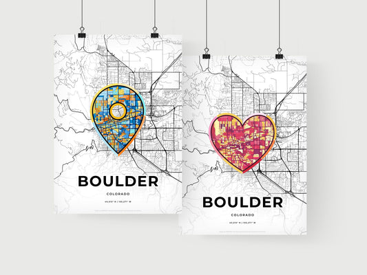Boulder Colorado art print for couples