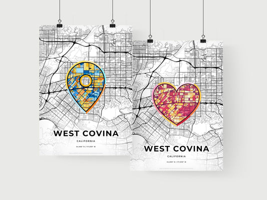 West Covina California art print for couples