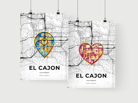 El Cajon California art print for couples