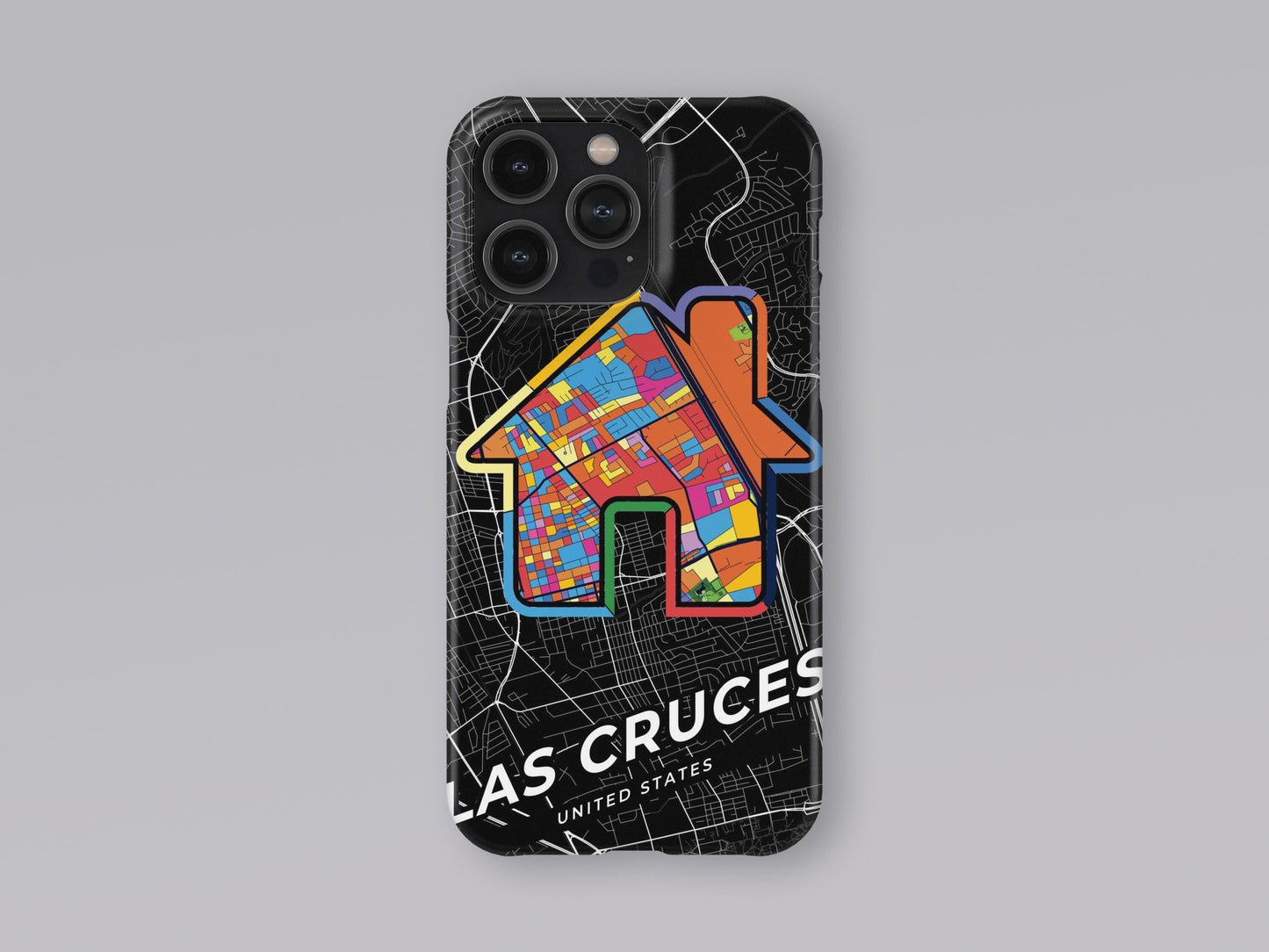 Las Cruces New Mexico slim phone case with colorful icon. Birthday, wedding or housewarming gift. Couple match cases. 3