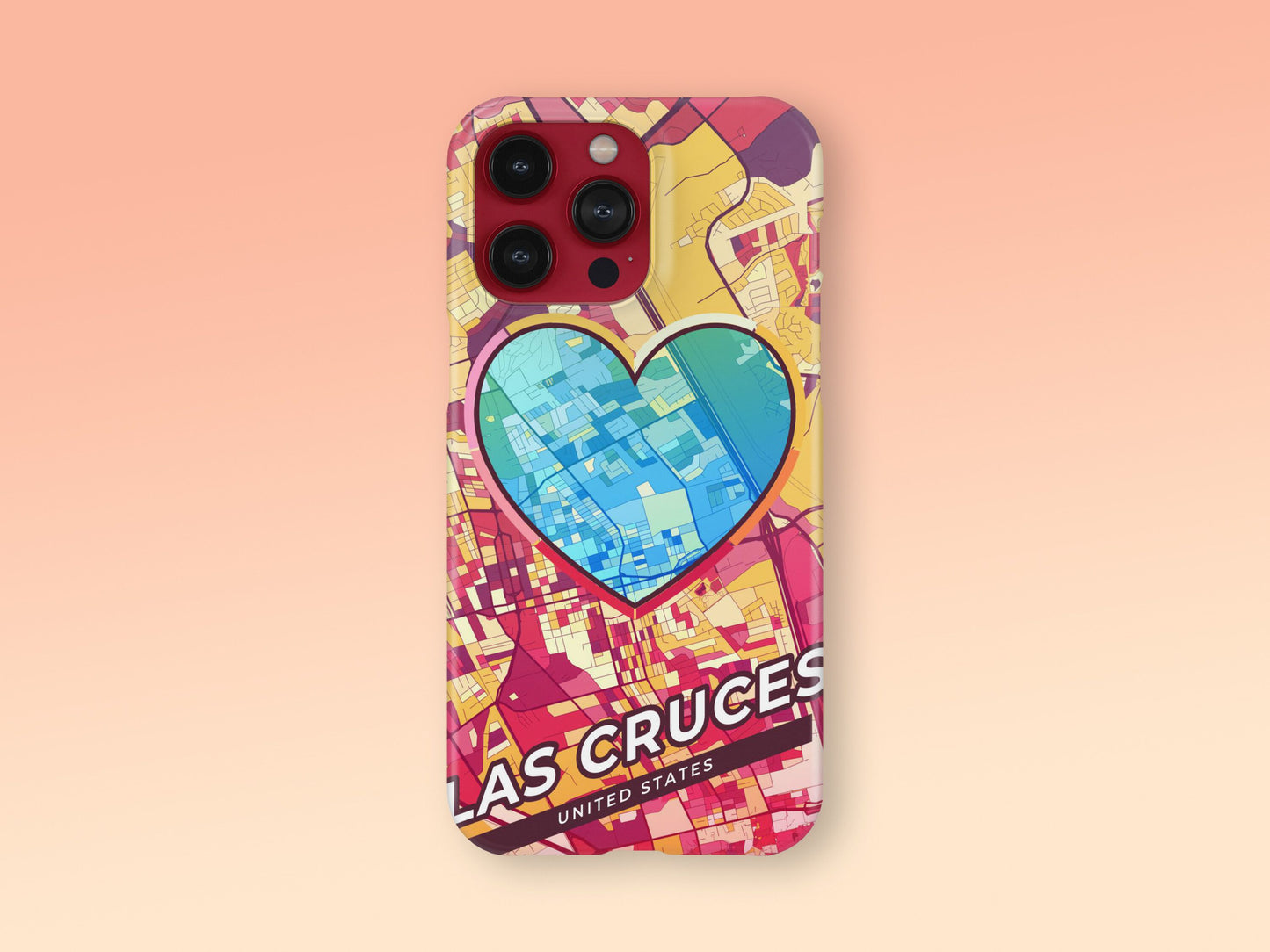 Las Cruces New Mexico slim phone case with colorful icon. Birthday, wedding or housewarming gift. Couple match cases. 2