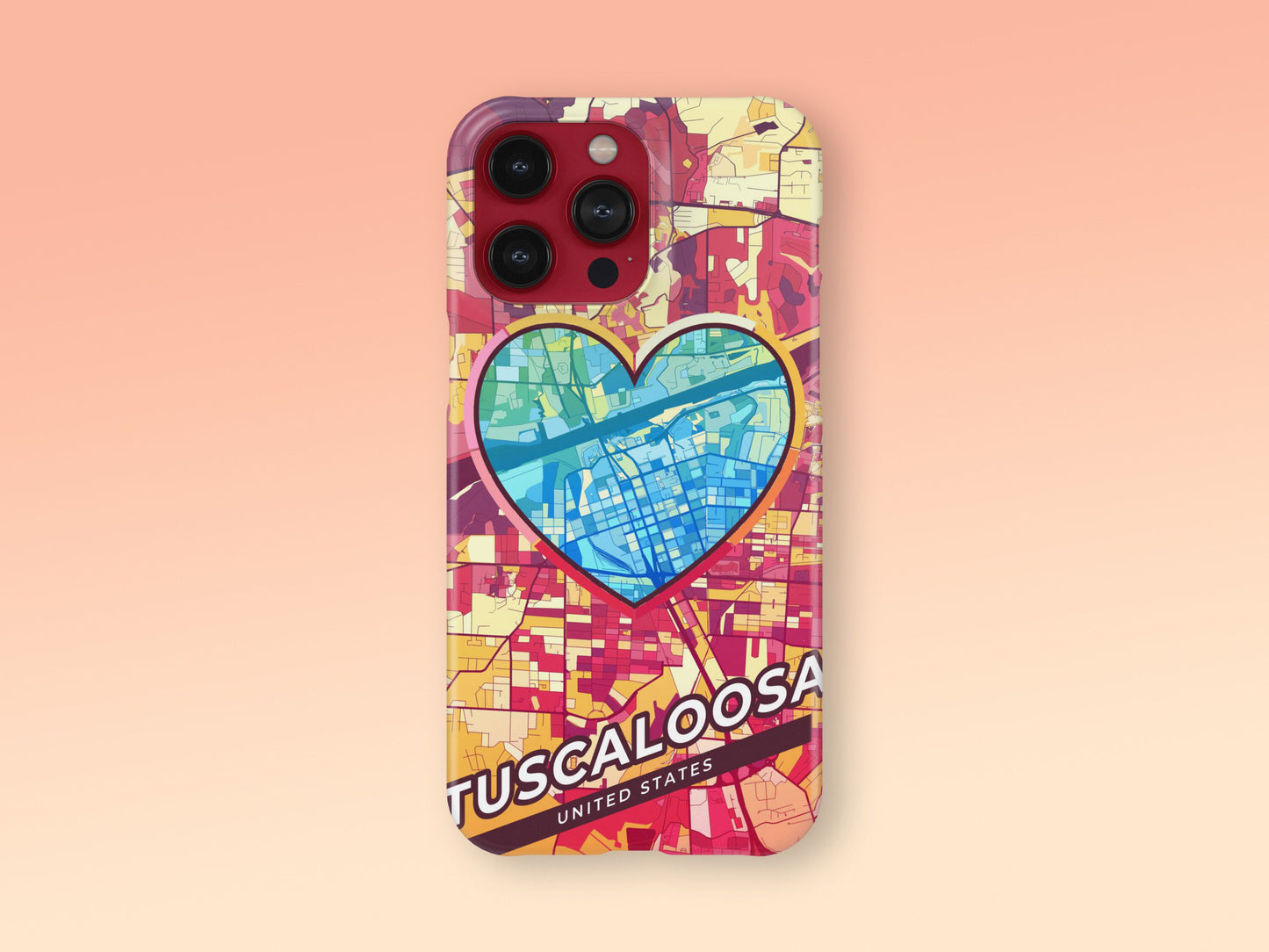 Tuscaloosa Alabama slim phone case with colorful icon 2