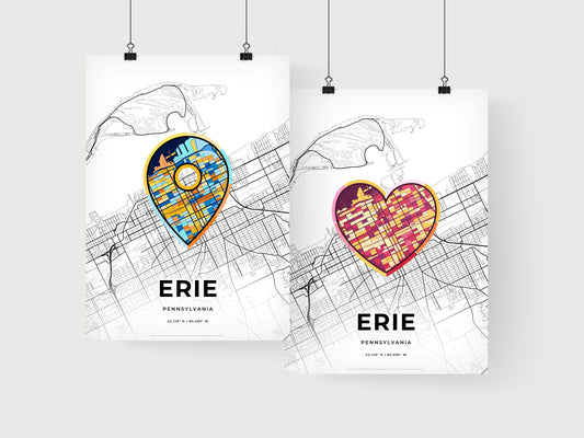 Erie Pennsylvania art print for couples