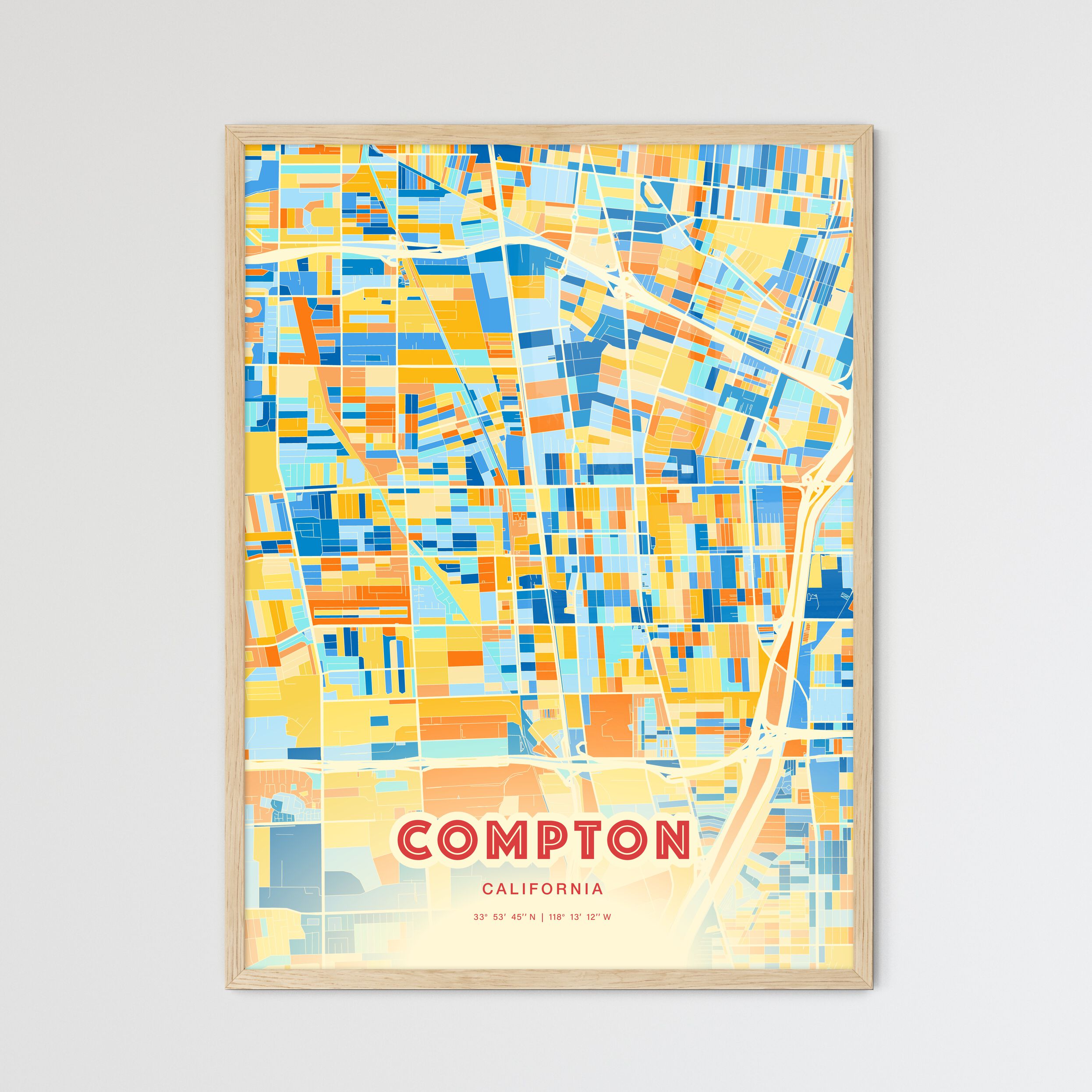 Compton Zip Compton City Map