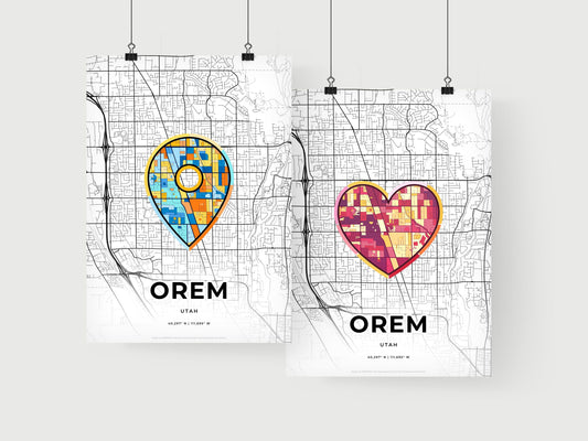 Orem Utah art print for couples
