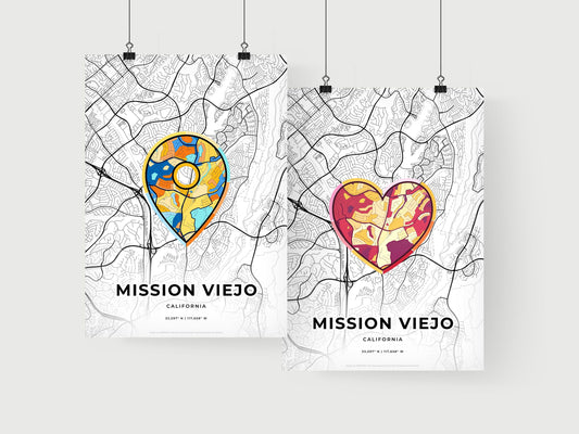 Mission Viejo California art print for couples