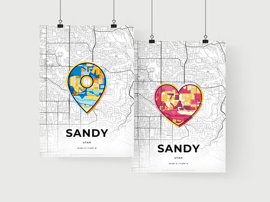 Sandy Utah art print for couples