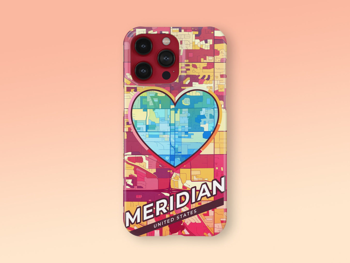 Meridian Idaho slim phone case with colorful icon 2