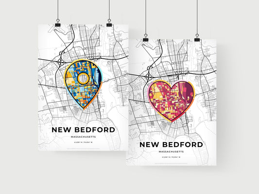 New Bedford Massachusetts art print for couples