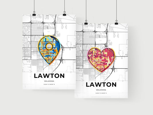 Lawton Oklahoma art print for couples