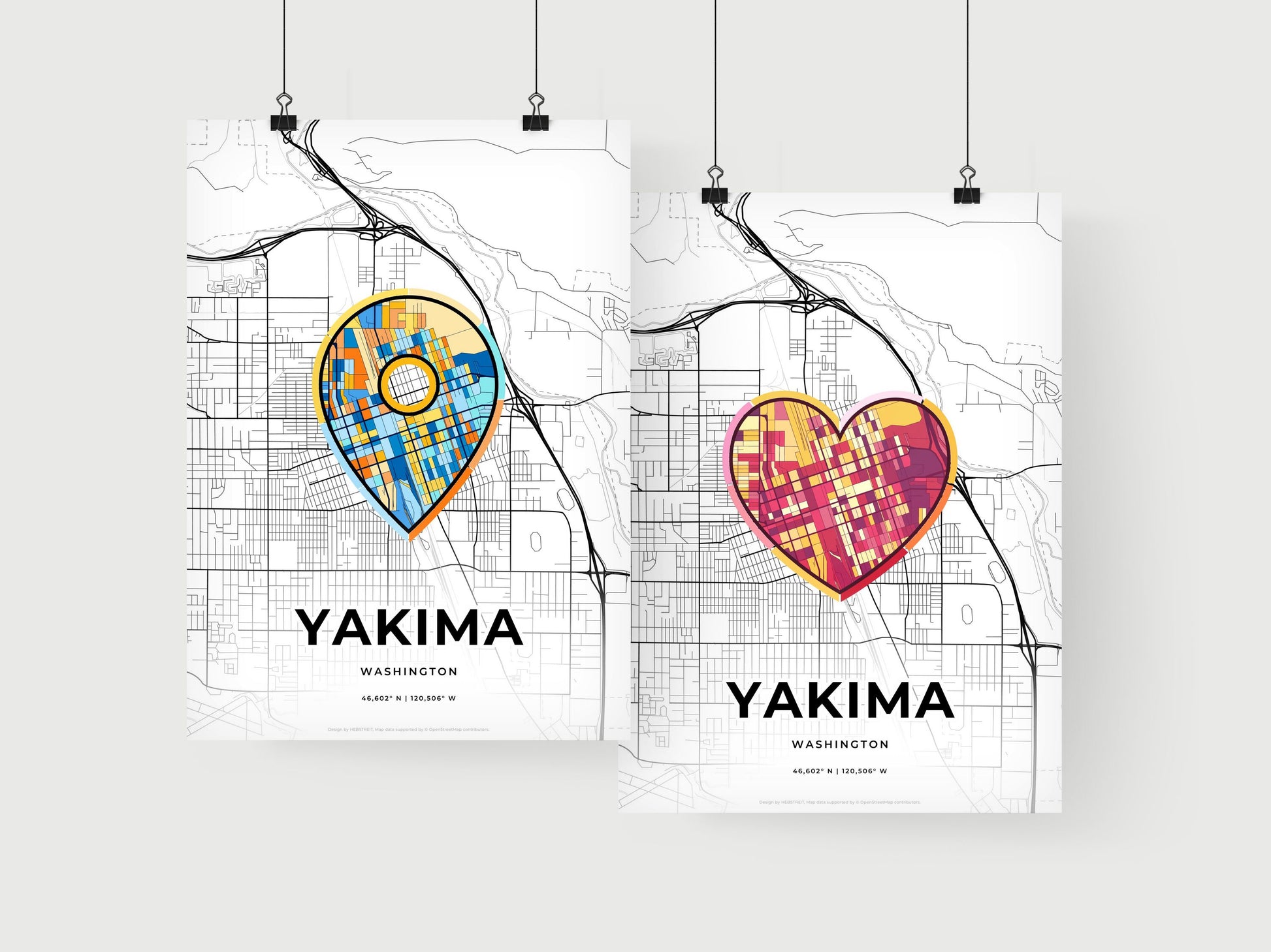 Yakima Washington art print for couples