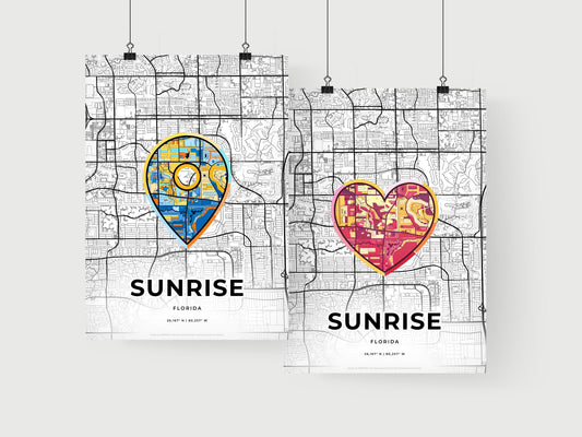 Sunrise Florida art print for couples