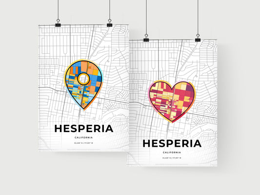 Hesperia California art print for couples